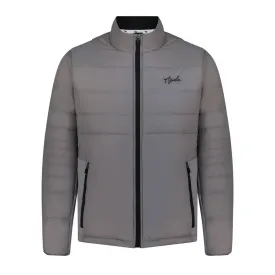 Aguila Golf Padded Jacket – Light Gray Full-Zip Performance Fit