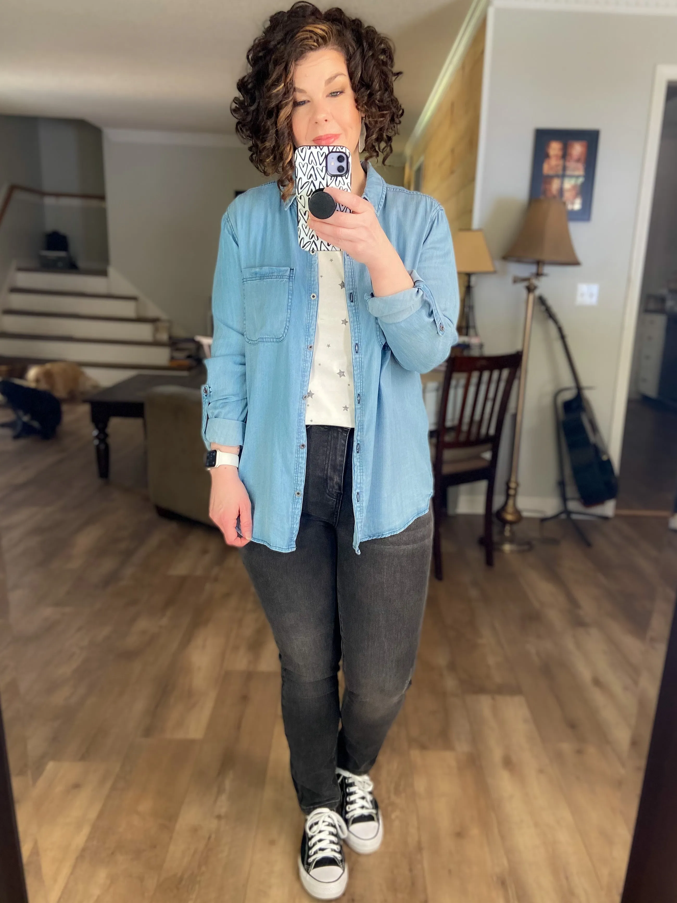 Andrea Short Sleeve Star Casual Tee