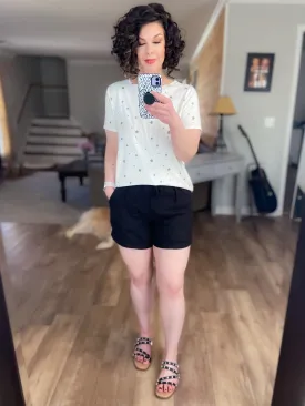 Andrea Short Sleeve Star Casual Tee