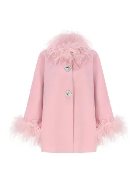 Angelica Feather Coat (Pink)