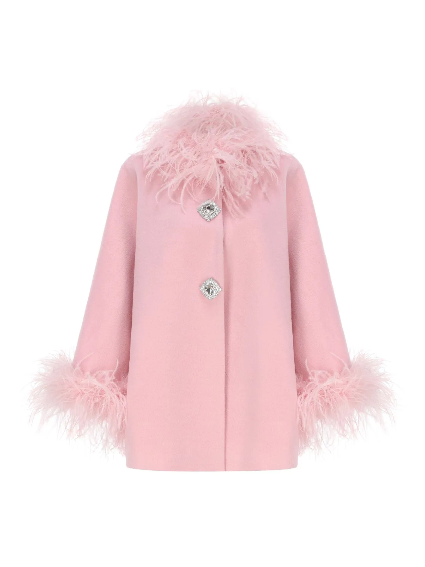 Angelica Feather Coat (Pink)