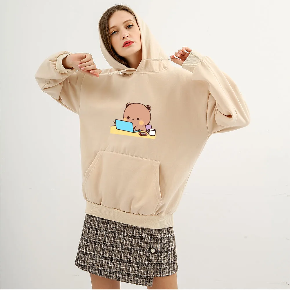Back to School Busy Bear Soft Hoodie