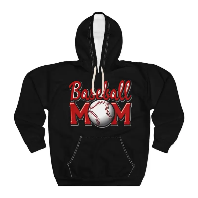 Baseball Mom Unisex Pullover Hoodie Cozy Vibes