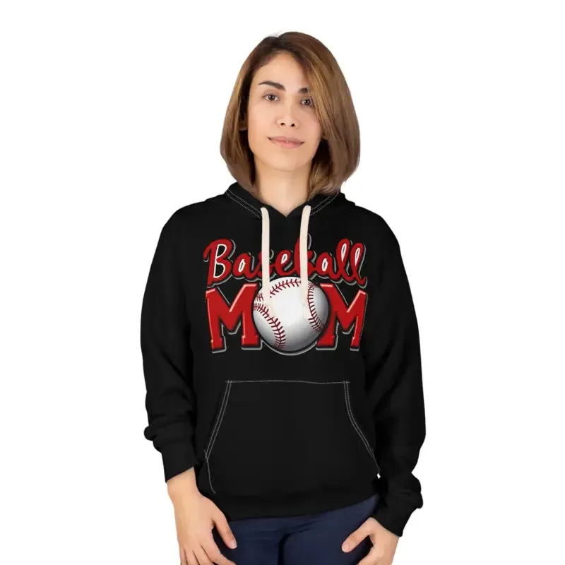 Baseball Mom Unisex Pullover Hoodie Cozy Vibes