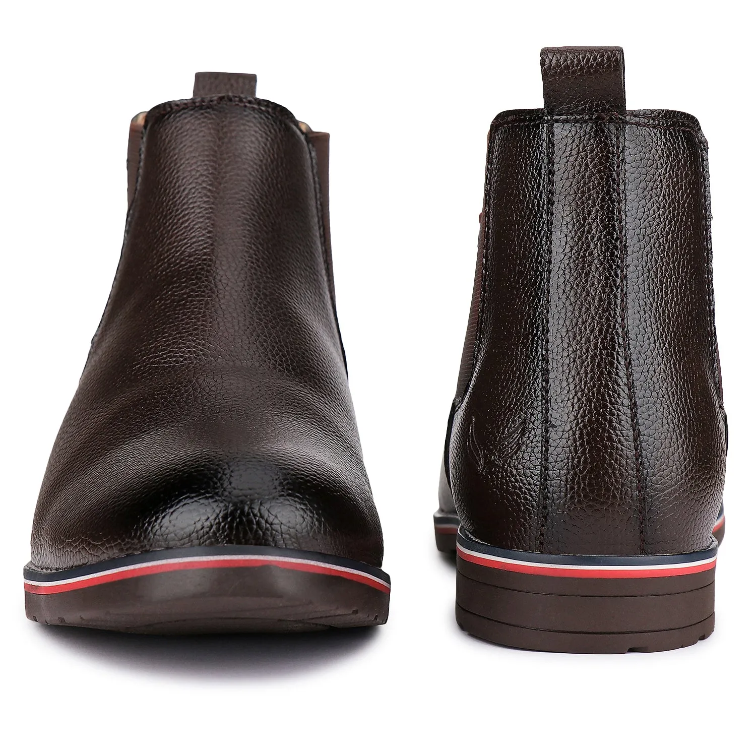 Bersache Comfortable Casual Outdoor Stylish Partywear Boots For Men(9084-Dark Brown)