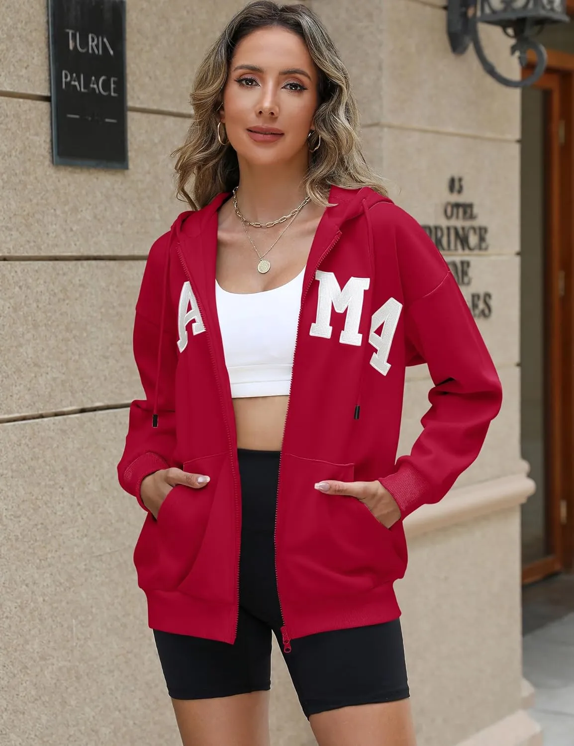 Blingfit Zip Up Hoodies for Women Oversized Y2K Velvet Sweatshirt Long Sleeve 2024 Fashion Hoodie Jacket with Pocket