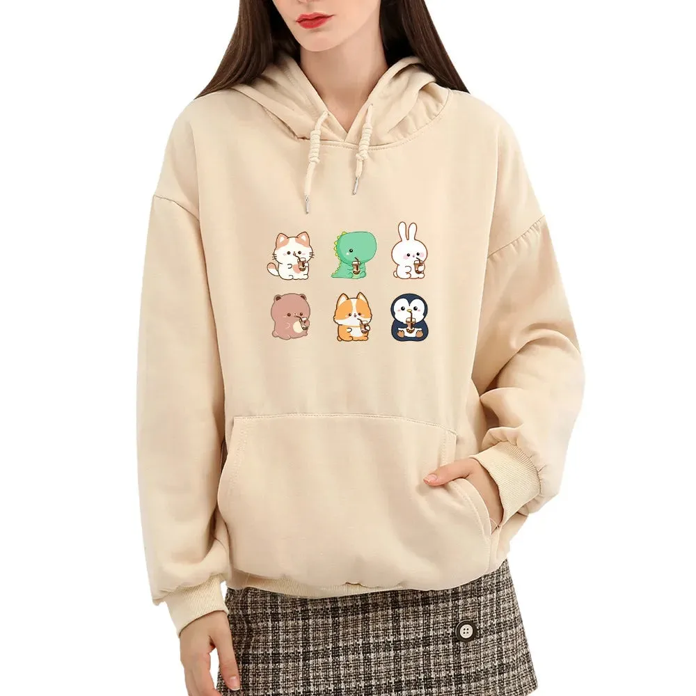 Boba Lovin Friends Soft Hoodie