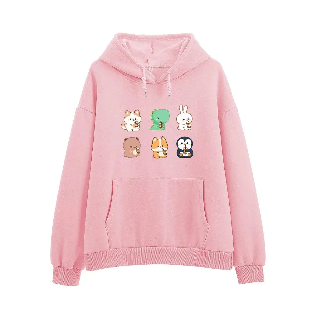 Boba Lovin Friends Soft Hoodie