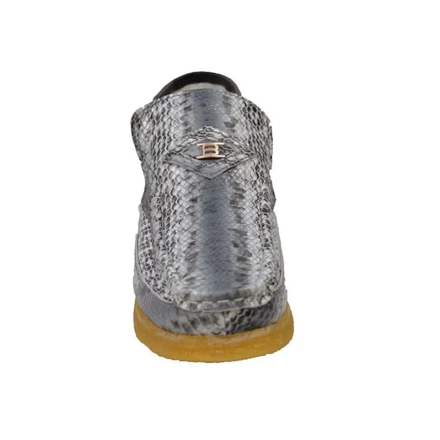 British Walkers Bwb Men's Snake Skin Leather Crepe Sole Ankle Boots