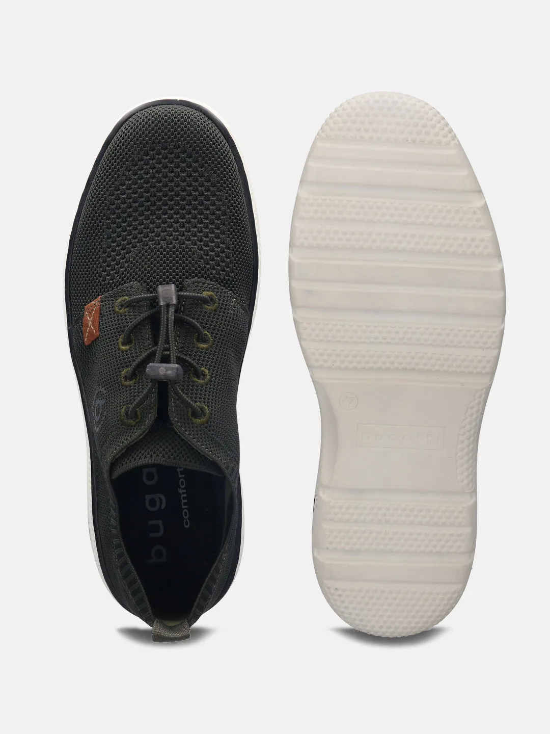bugatti Dark Green Casual Shoes