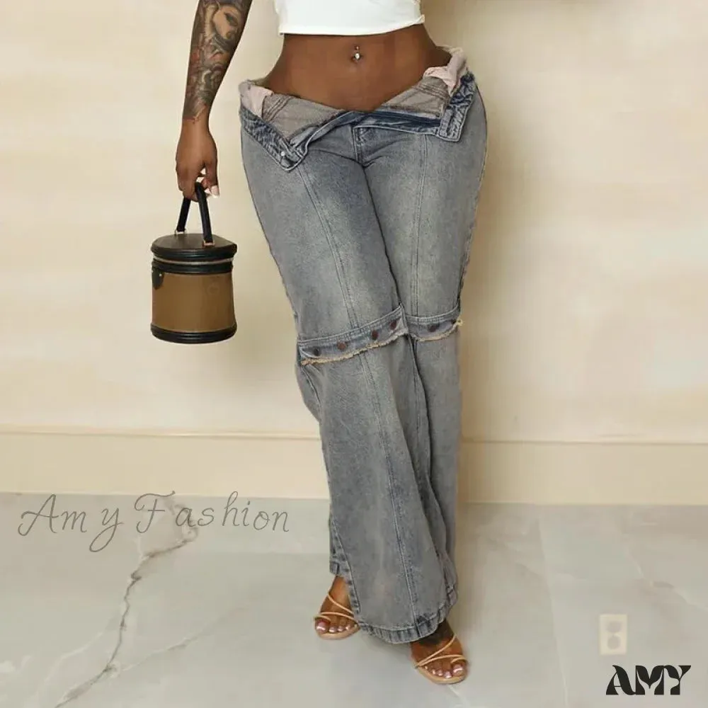 Casual Stylish Distressed Chic Comfortable Classic Y2K Trendy Vintage Unique Jean