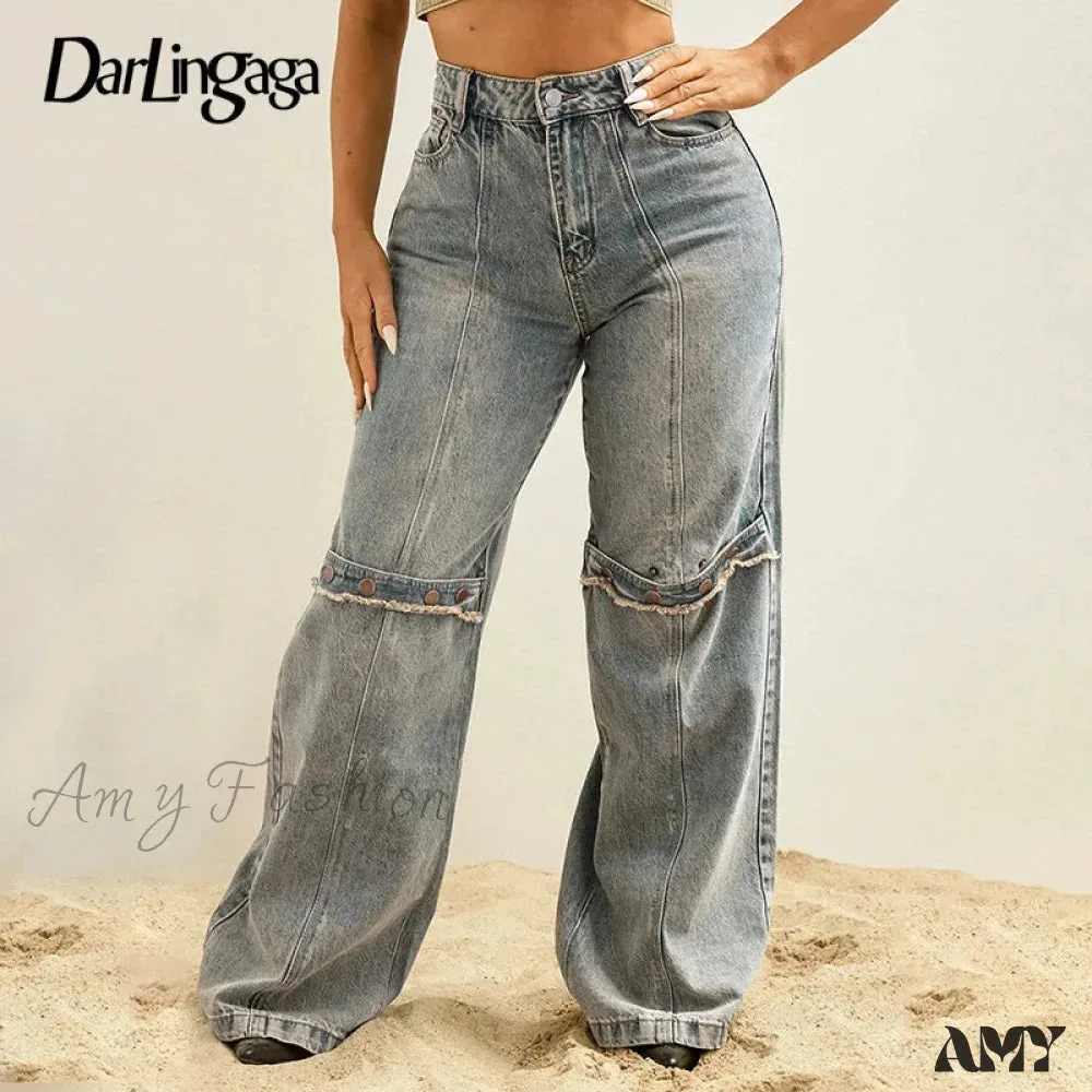 Casual Stylish Distressed Chic Comfortable Classic Y2K Trendy Vintage Unique Jean