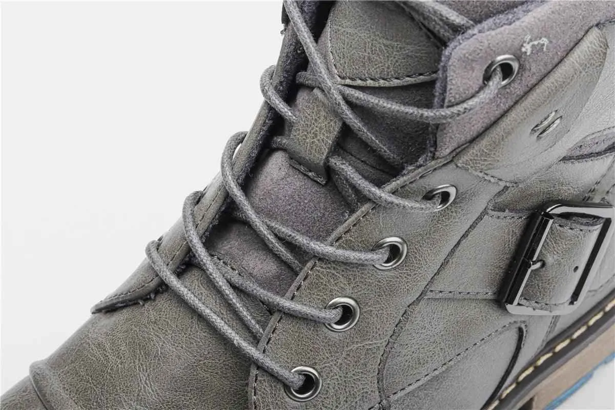 Classic Comfortable Leather Ankle Boots: TC200 Men's Casual Shoes
