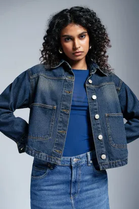 Deep Blue Dream Denim Jacket