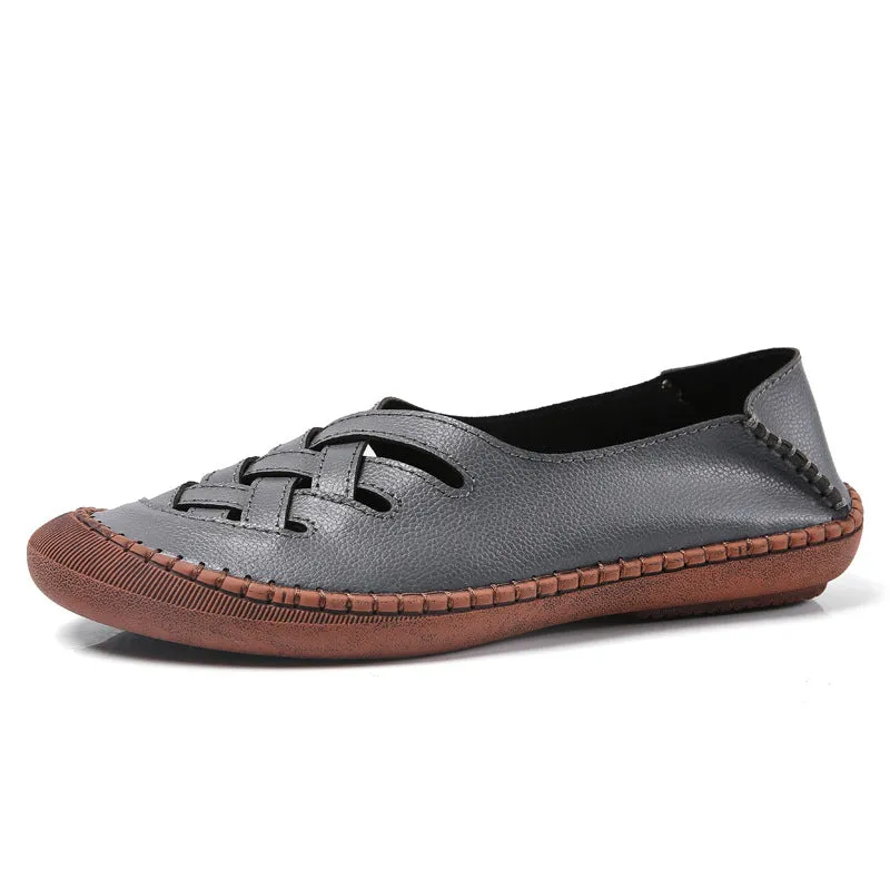 Easy-on plus-size women's shoes mother shoes