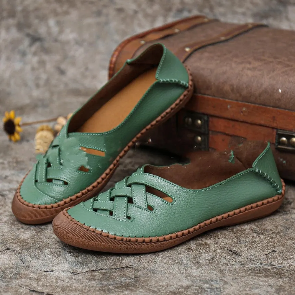 Easy-on plus-size women's shoes mother shoes
