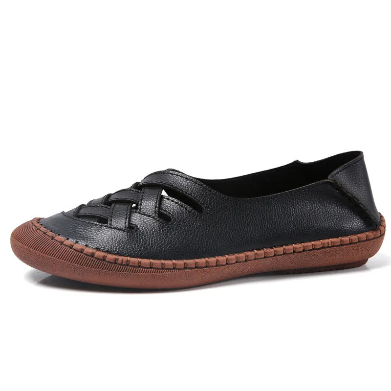 Easy-on plus-size women's shoes mother shoes