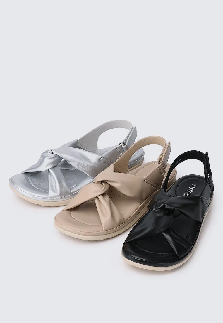 Easy Step Comfy Sandals In Almond
