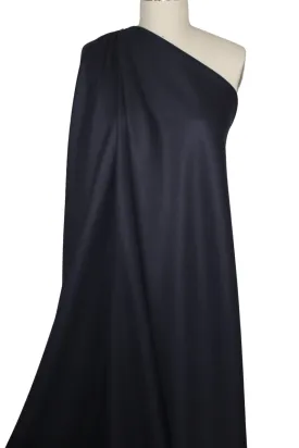 English Wool Melton - Blue-Black