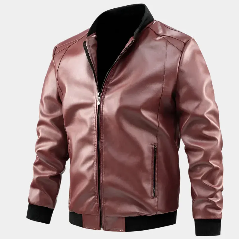 Essential Leather Jacket - Cross & Crown
