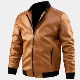 Essential Leather Jacket - Cross & Crown