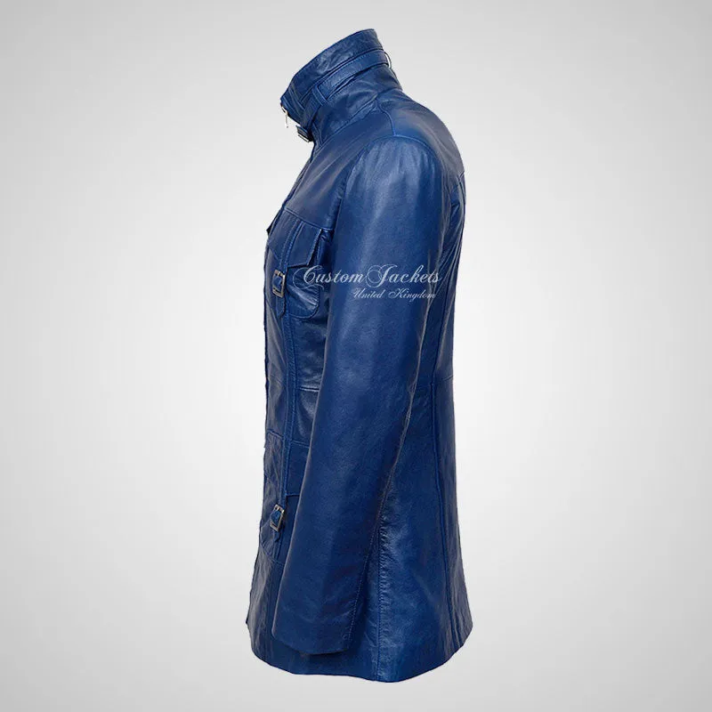 GINVERA Ladies Hip Length Blouson Jacket Soft Lambskin Leather