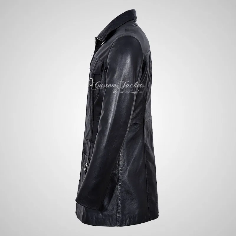 GINVERA Ladies Hip Length Blouson Jacket Soft Lambskin Leather