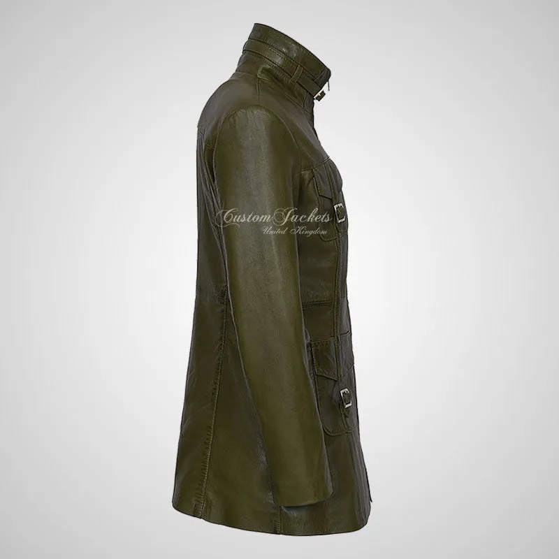 GINVERA Ladies Hip Length Blouson Jacket Soft Lambskin Leather