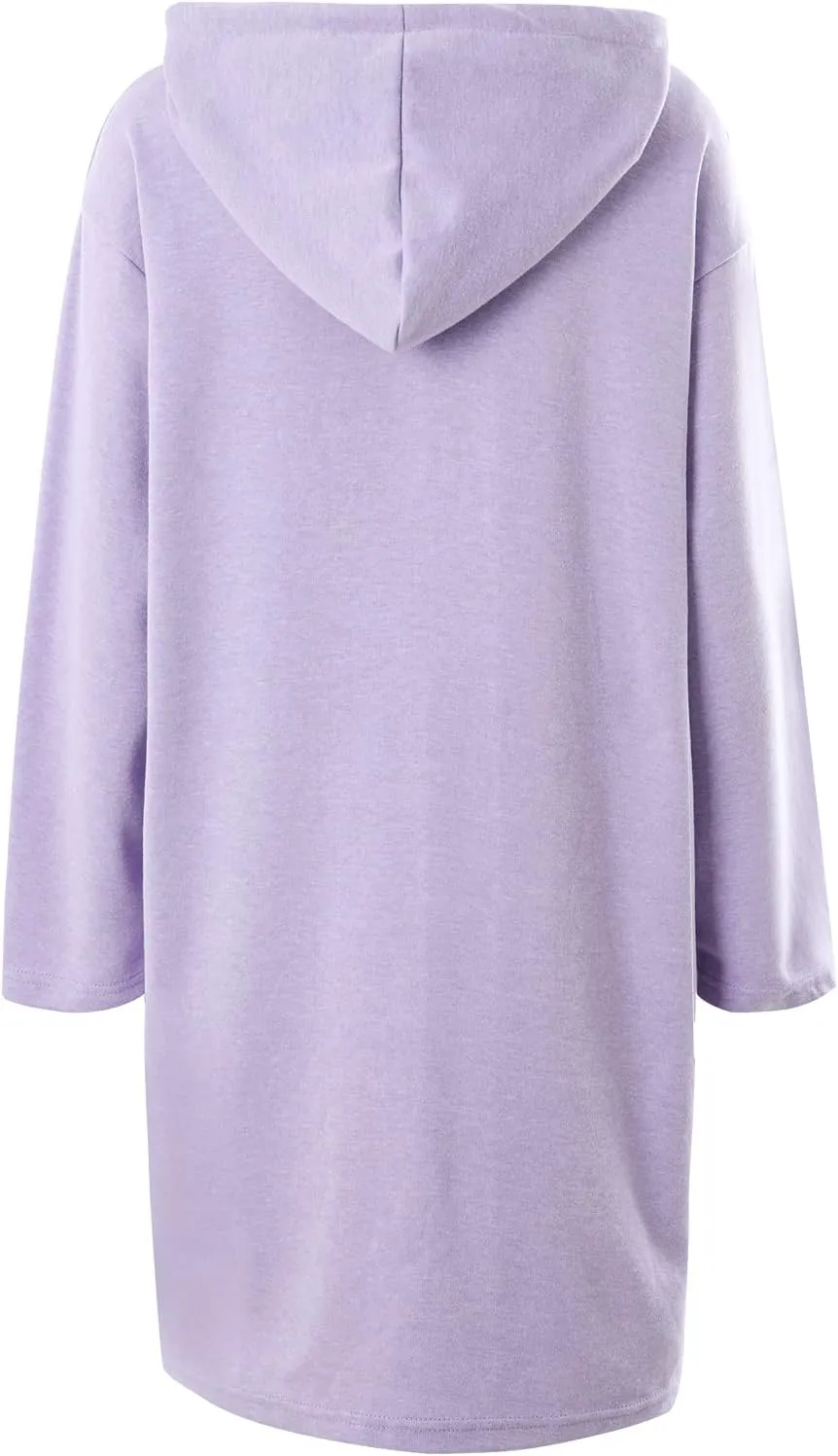 GIVON Womens Hoodies Dress Hooded Sweatshirts Loose Fit Long Sleeve Casual Tunic Loungewear