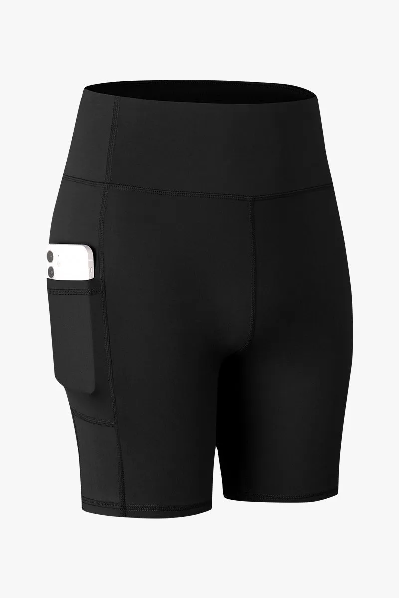 High-Rise Biker Short with Pockets