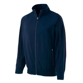 Holloway Youth Navy/Navy Full Zip Determination Jacket