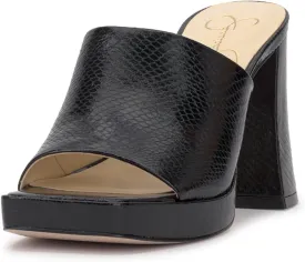 Jessica Simpson Womens Kashet Patent Block Heel Pumps