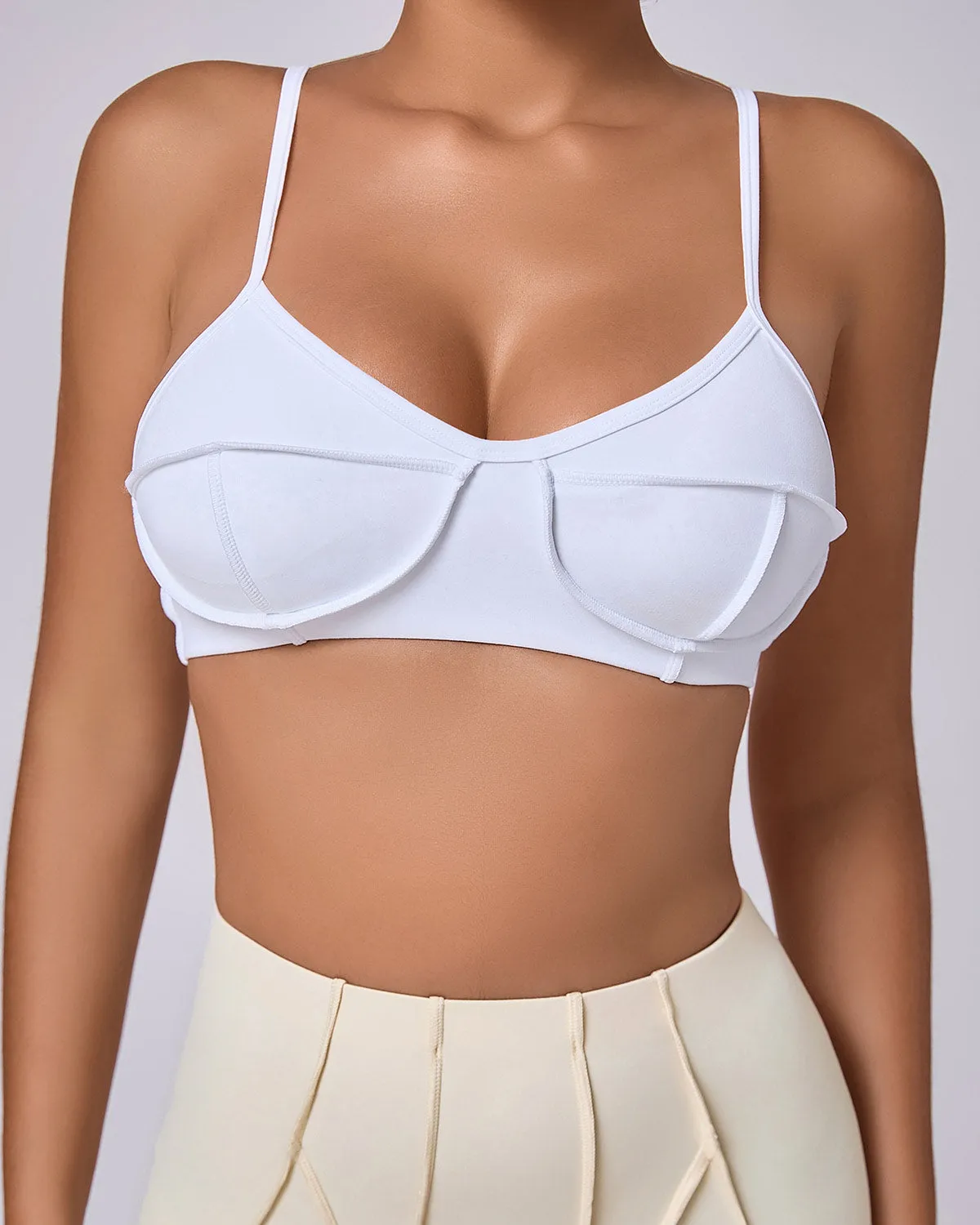 Kira Sports Bra - White