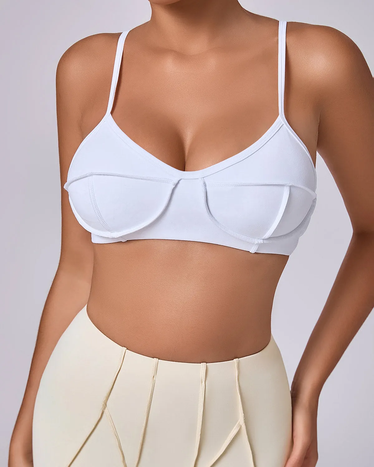 Kira Sports Bra - White