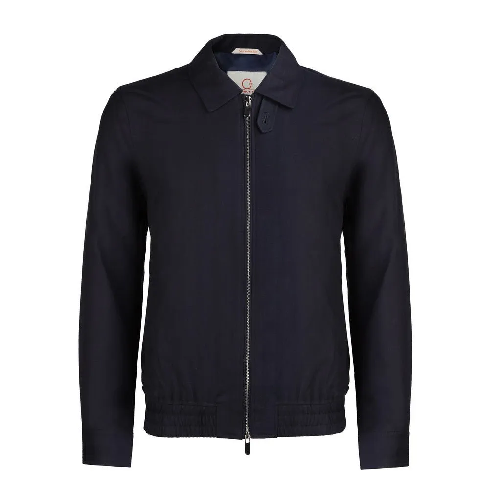 McKINNON & CO Herringbone Casual Jacket NAVY