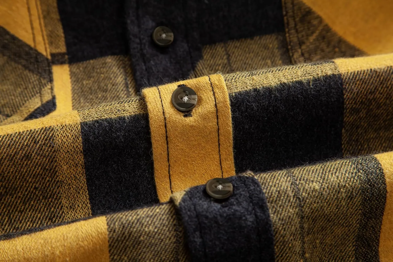 Mens Flannel Plaid Shirts Regual Fit Casual Long Sleeve Button Down Fleece Shirts