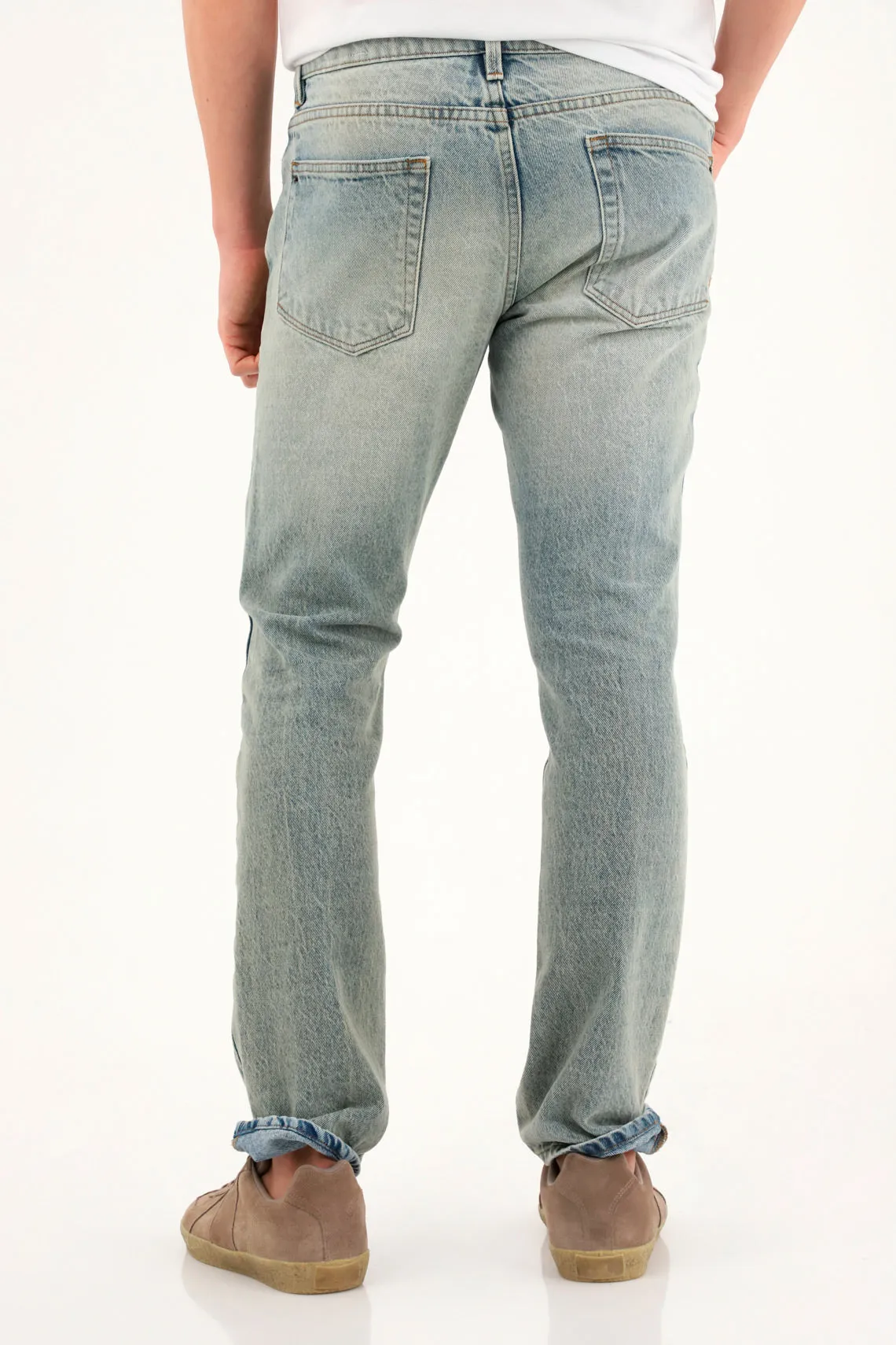 Men's Light Blue Classic Five-Pocket Jeans
