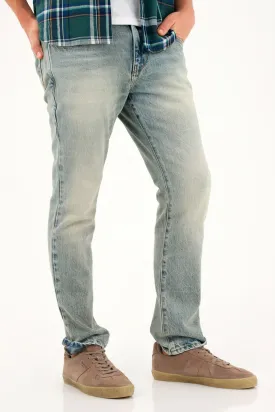 Men's Light Blue Classic Five-Pocket Jeans