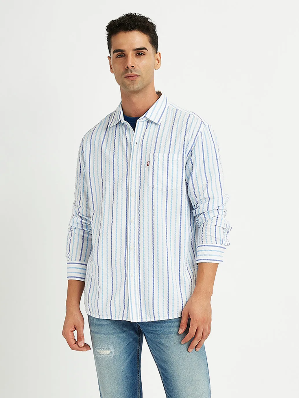 Men's Striped Regular Fit Shirt
