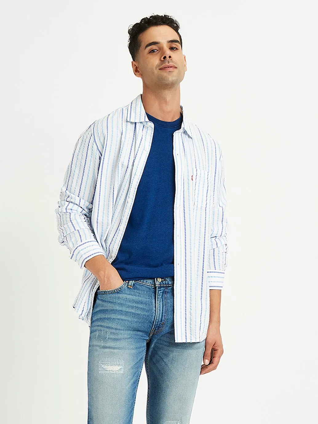 Men's Striped Regular Fit Shirt
