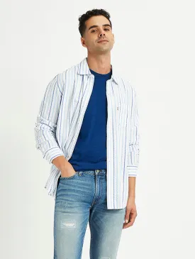 Men's Striped Regular Fit Shirt