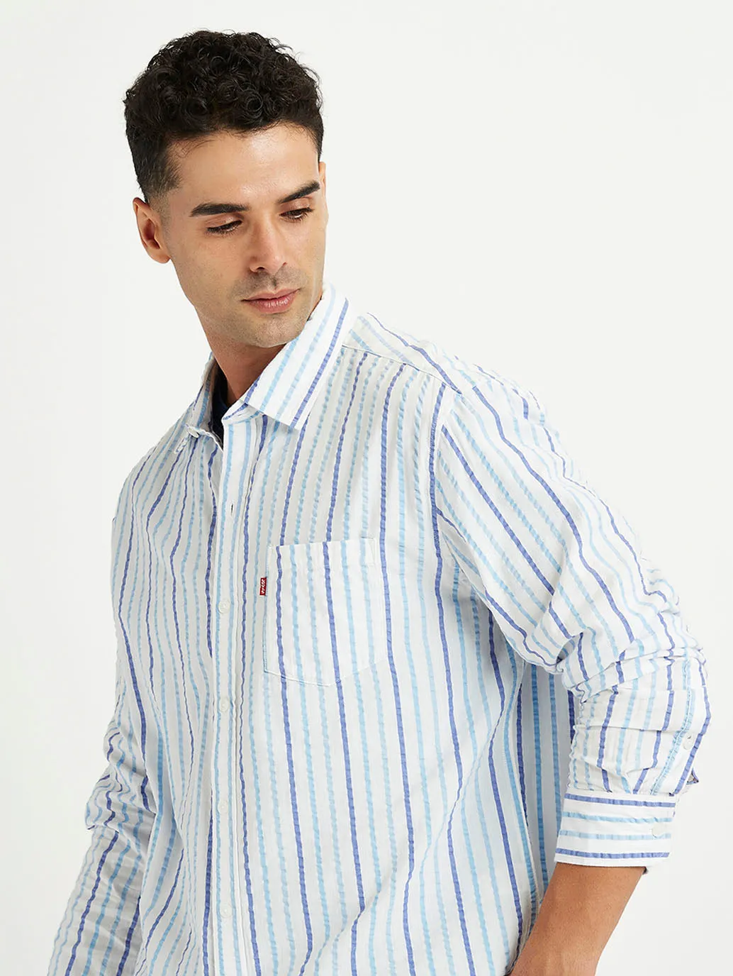 Men's Striped Regular Fit Shirt