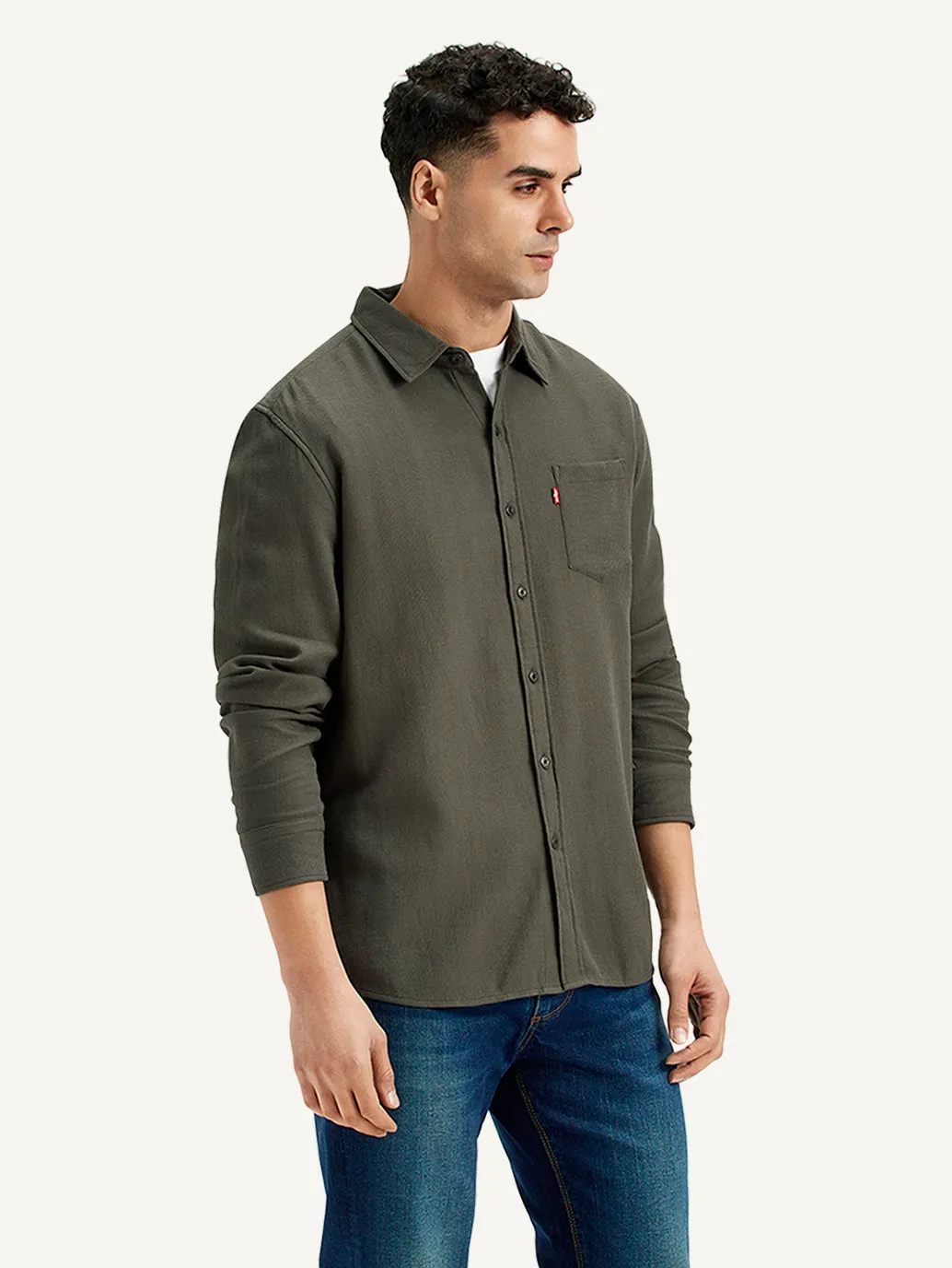 Men's Textured Regular Fit Shirt