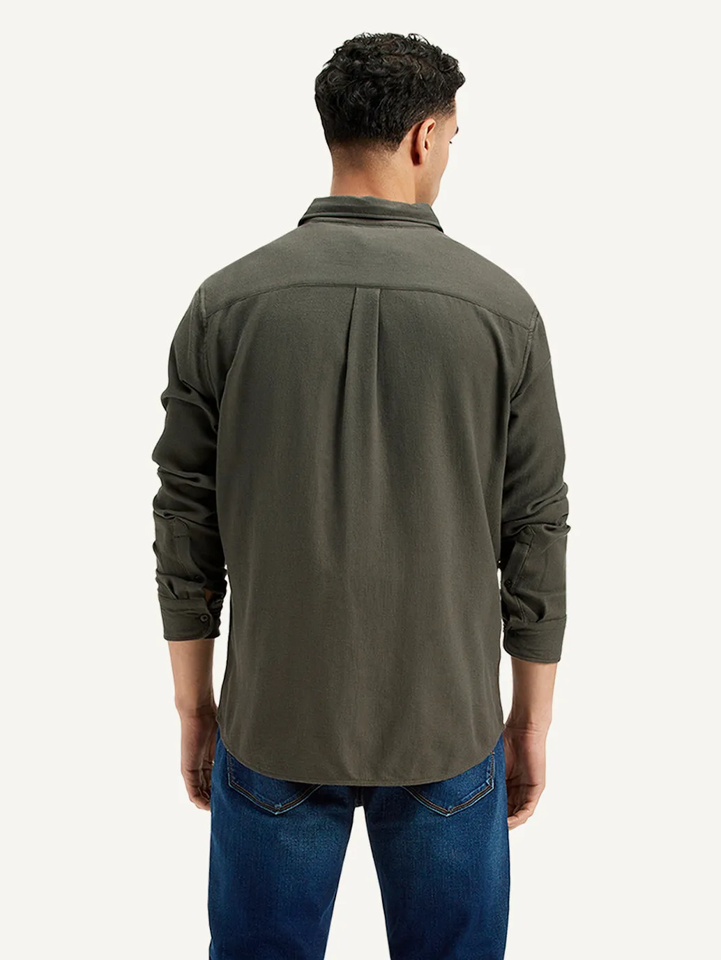 Men's Textured Regular Fit Shirt