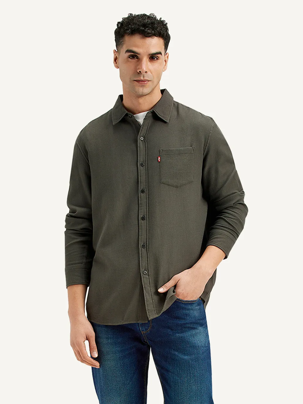 Men's Textured Regular Fit Shirt