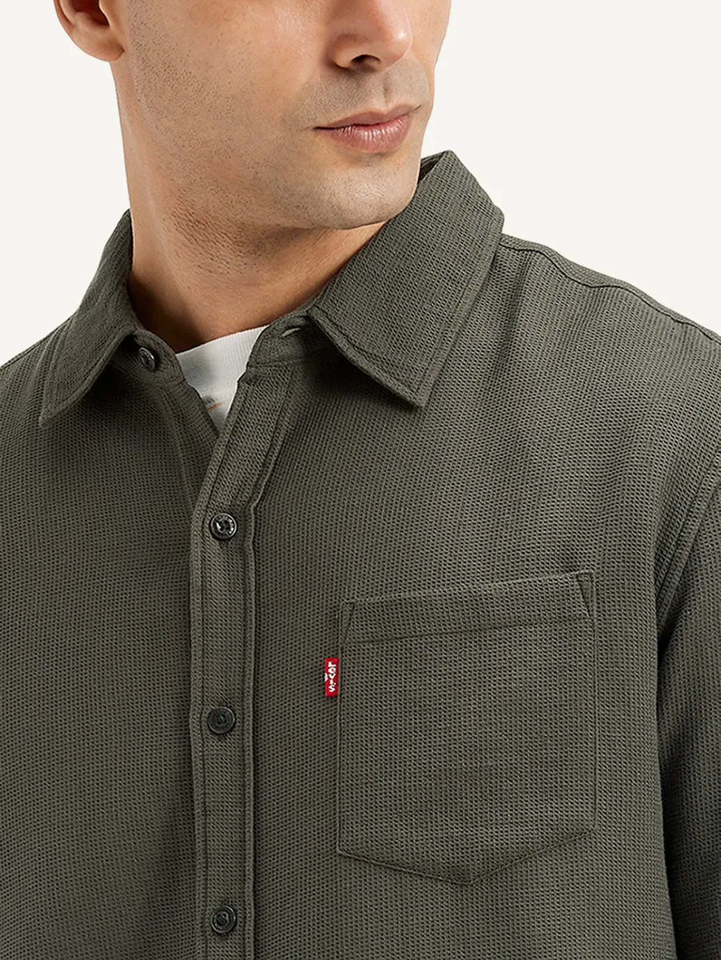 Men's Textured Regular Fit Shirt