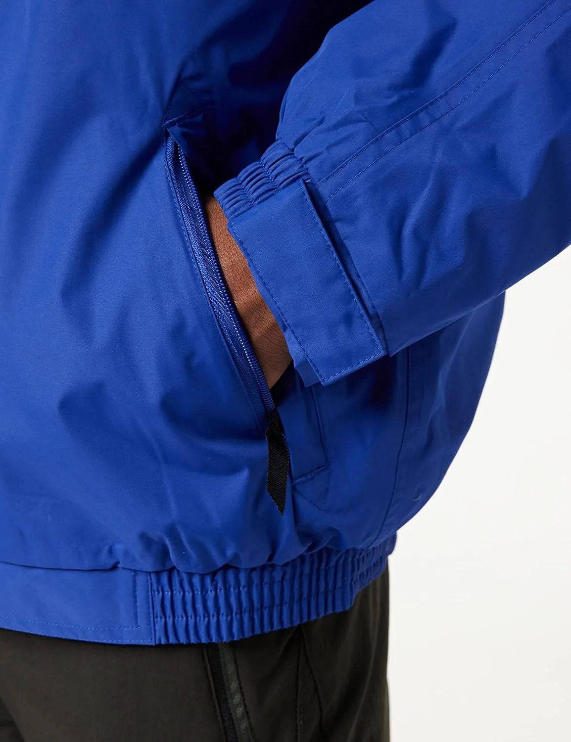 Men's Waterproof Fleece-Lined Bomber Jacket with Concealed Hood