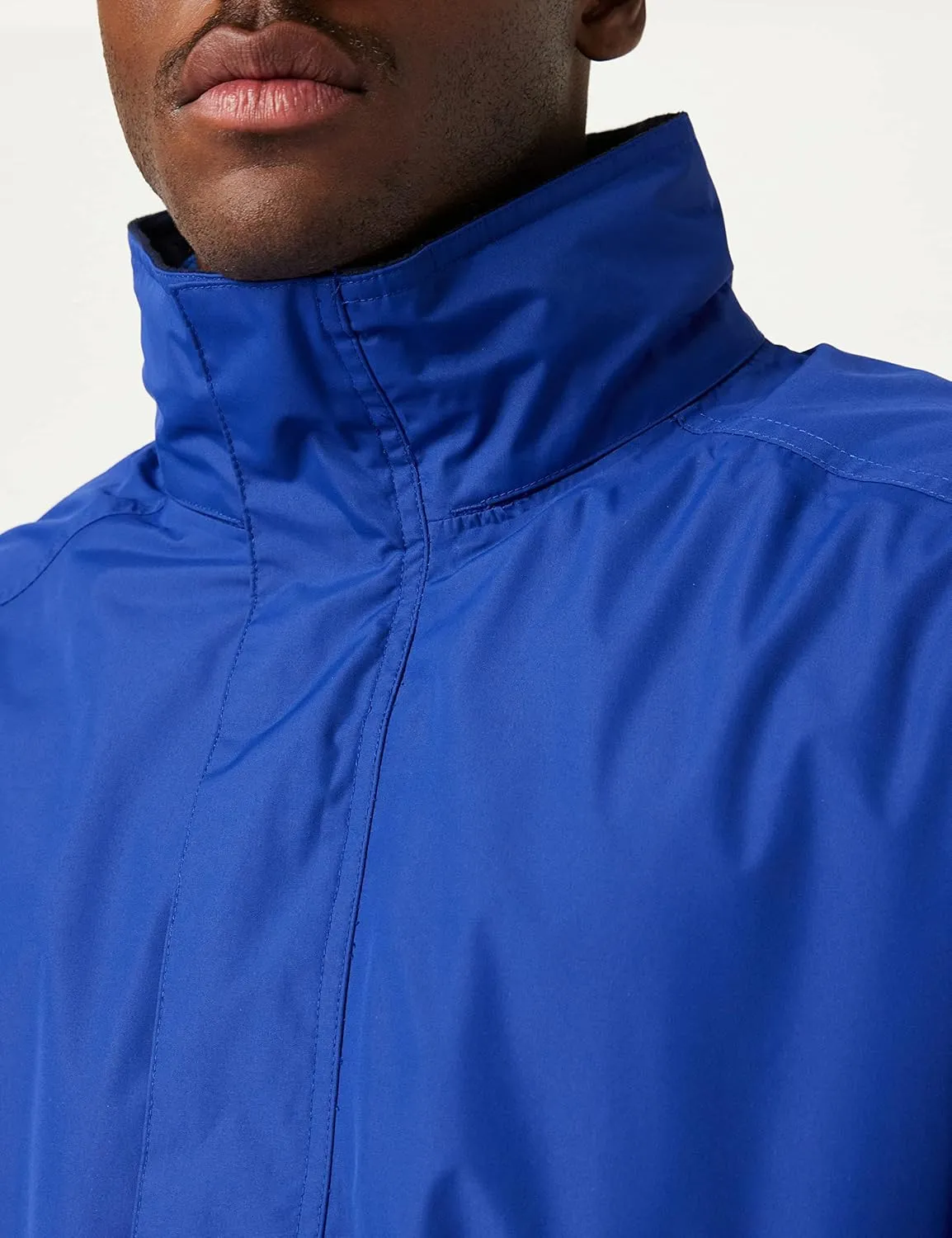Men's Waterproof Fleece-Lined Bomber Jacket with Concealed Hood