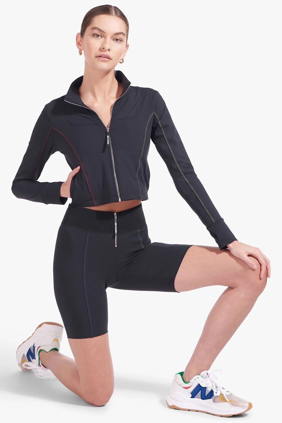 NB x STAUD WARM UP JACKET | BLACK