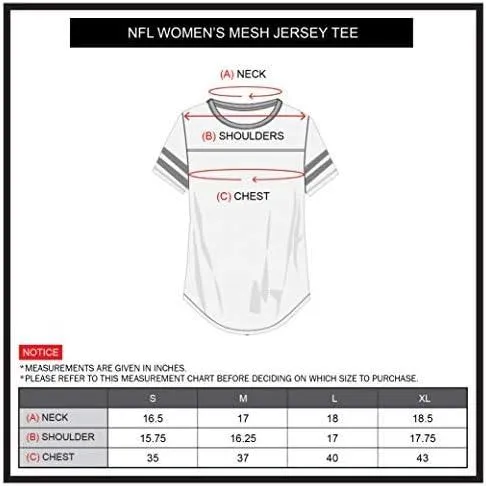 NFL Official Women's Super Soft Mesh Jersey T-Shirt|Cincinnati Bengals